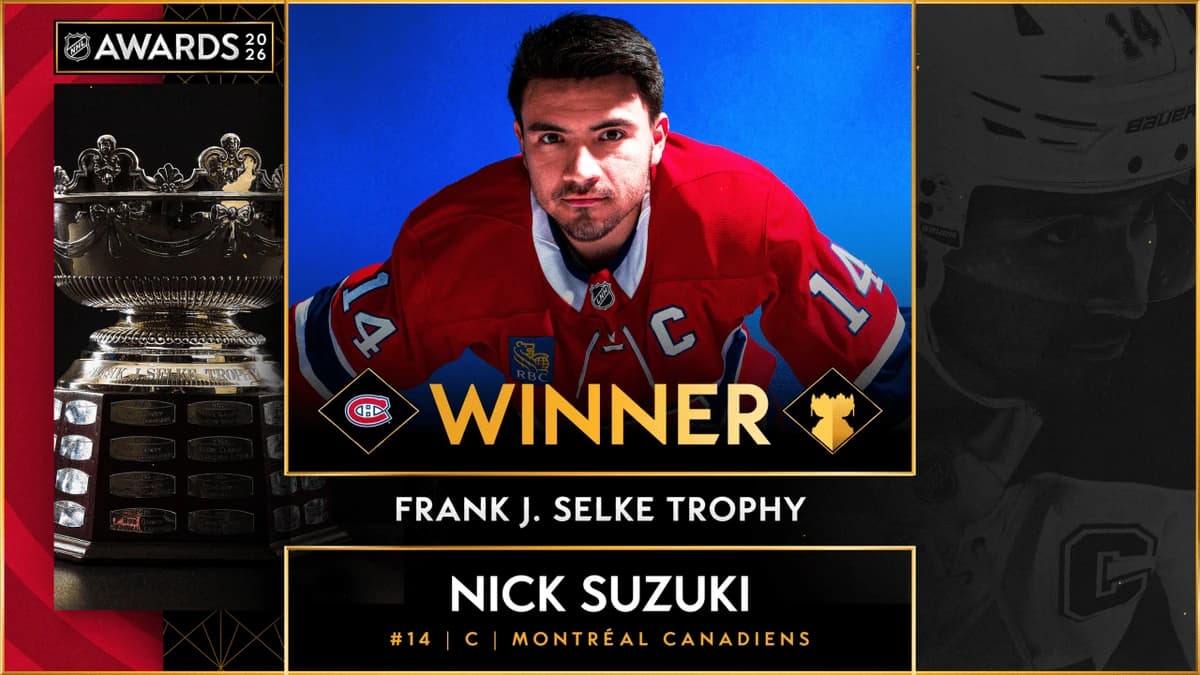 Canadiens teammates Caufield, Suzuki surprise each other with NHL awards