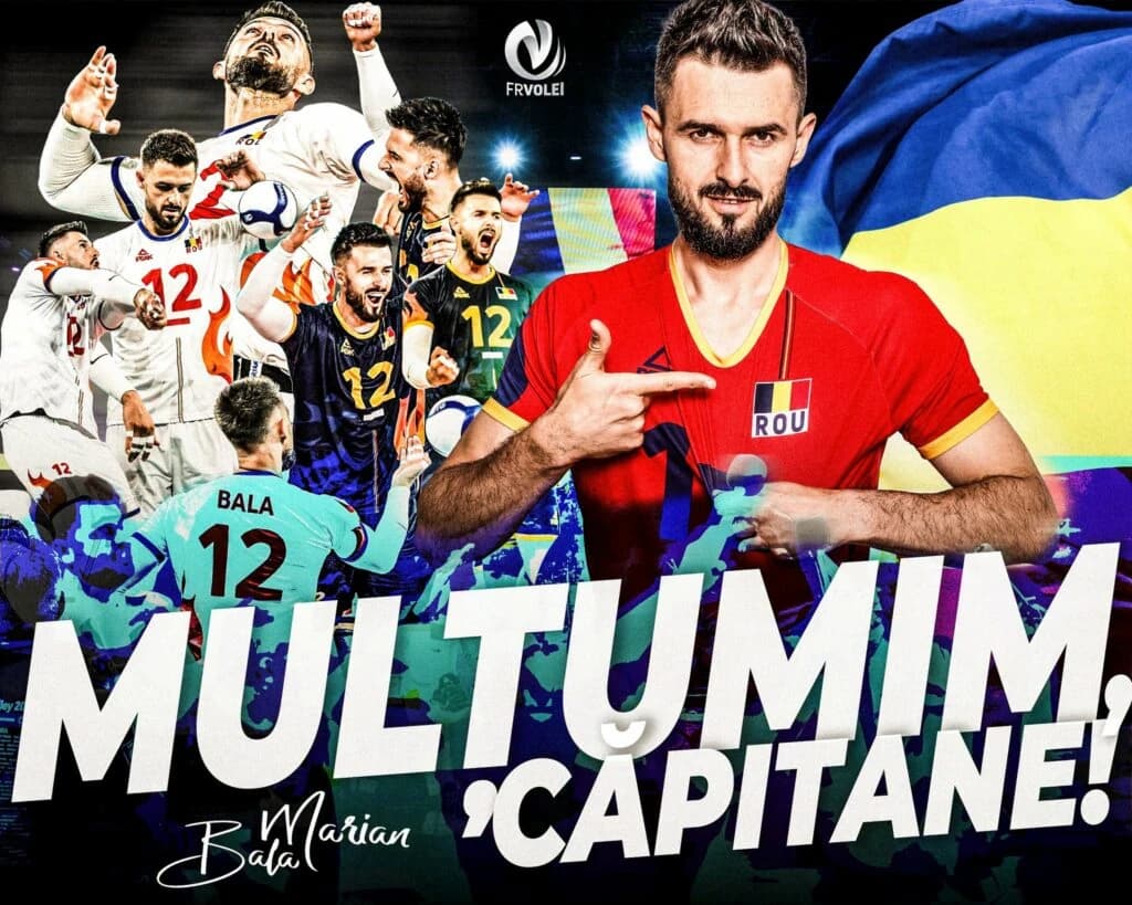 Căpitanul naționalei de volei a României se retrage. Meciul cu Franța, ultima partidă acasă pentru M