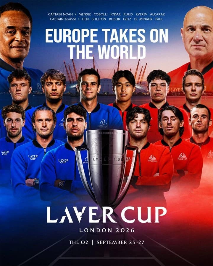 Carlos Alcaraz, Alexander Zverev şi Rafael Jodar, în echipa Europei la Laver Cup. Cine face parte di