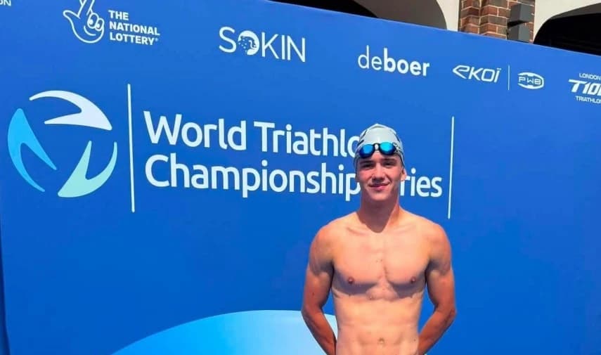 Carol Popa a fost cel mai tânăr concurent la 2026 World Triathlon Championship Series, de la Londra!