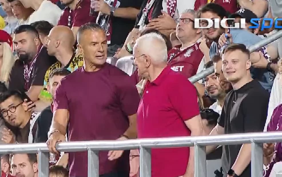 Ce au făcut suporterii Rapidului, după ce Daniel Pancu, eliminat în timpul derby-ului cu Dinamo, a u
