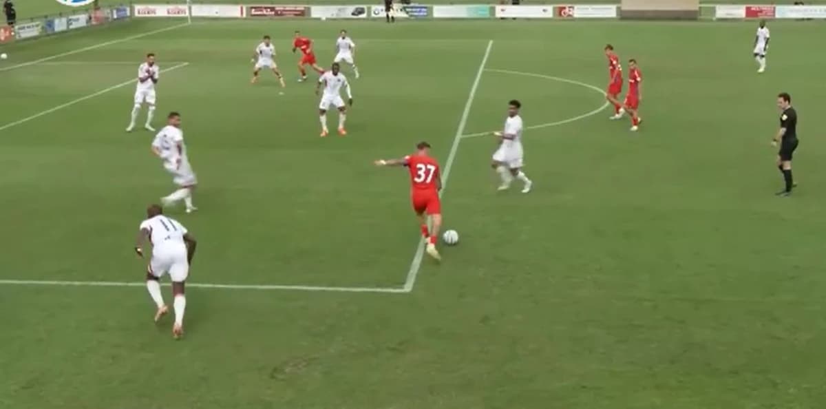 Ce bijuterie! Octavian Popescu a decis amicalul lui FCSB cu un gol spectaculos
