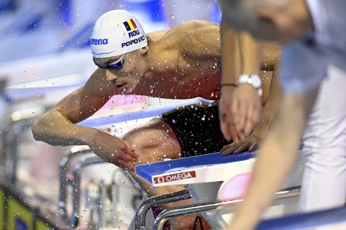 CE de natație Paris 2026 | David Popovici, calificare în finală la 200 metri liber cu cel mai bun ti