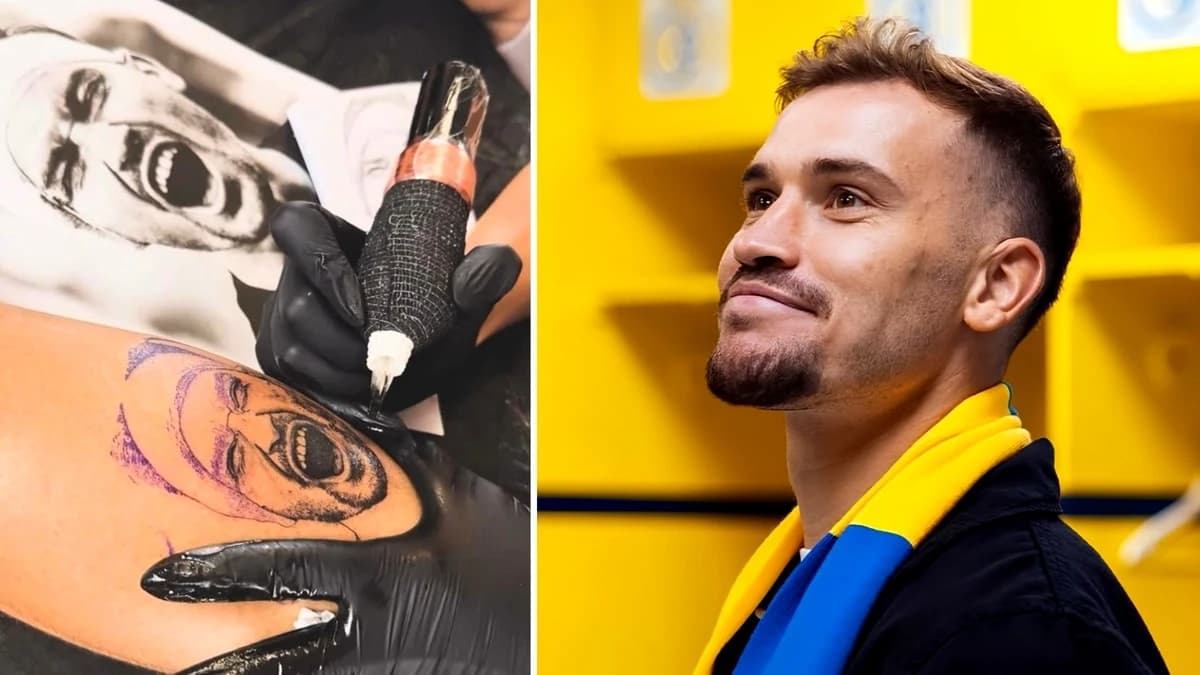 Ce gest! Chipul lui Darius Olaru, tatuat de fratele său după transferul în Belgia. Foto