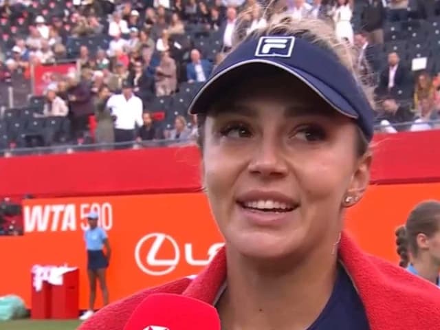 Ce victorie! Jaqueline Cristian a venit la microfon și i-a făcut pe toți englezii de la Queen's Club