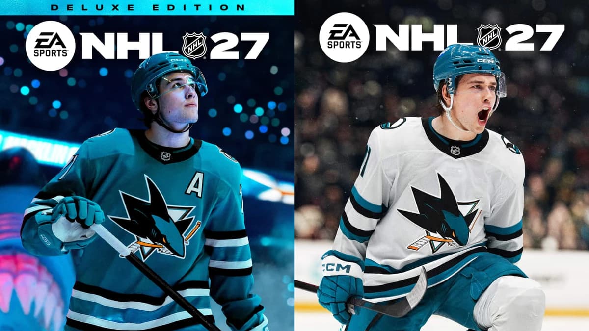 Celebrini on cover of EA Sports NHL 27, first Sharks player since Nolan in 2001