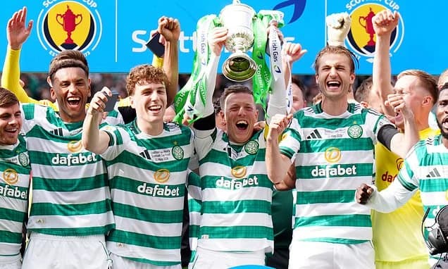 Celtic 3-1 Dunfermline: Martin O'Neill pulls off miraculous league and Scottish Cup double... and st