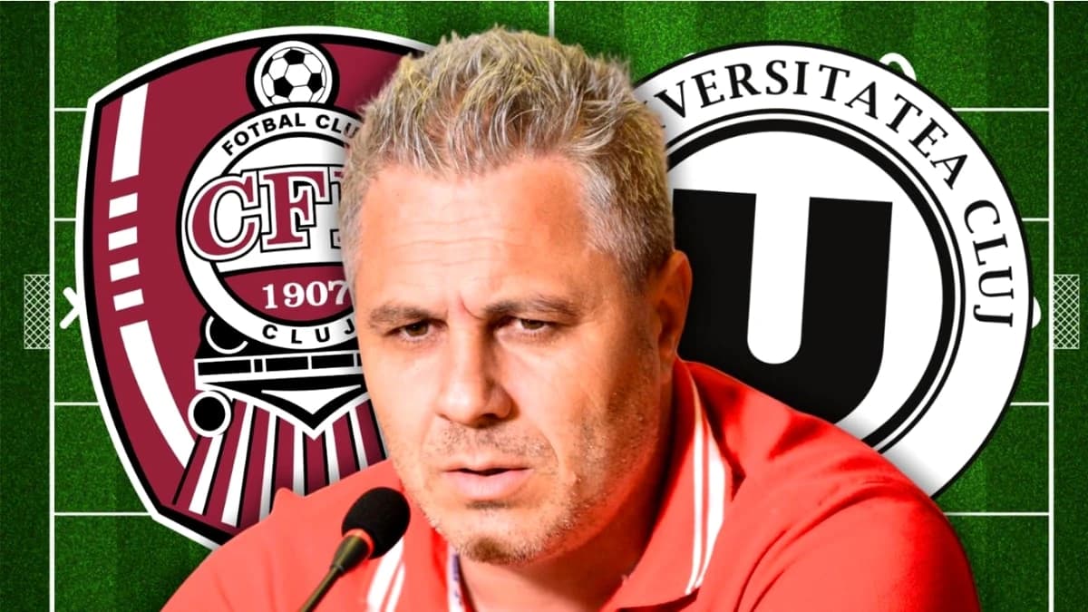 CFR Cluj – U Cluj, echipe de start. Aceștia sunt ”juniorii” cu care Marius Șumudică joacă derby-ul.