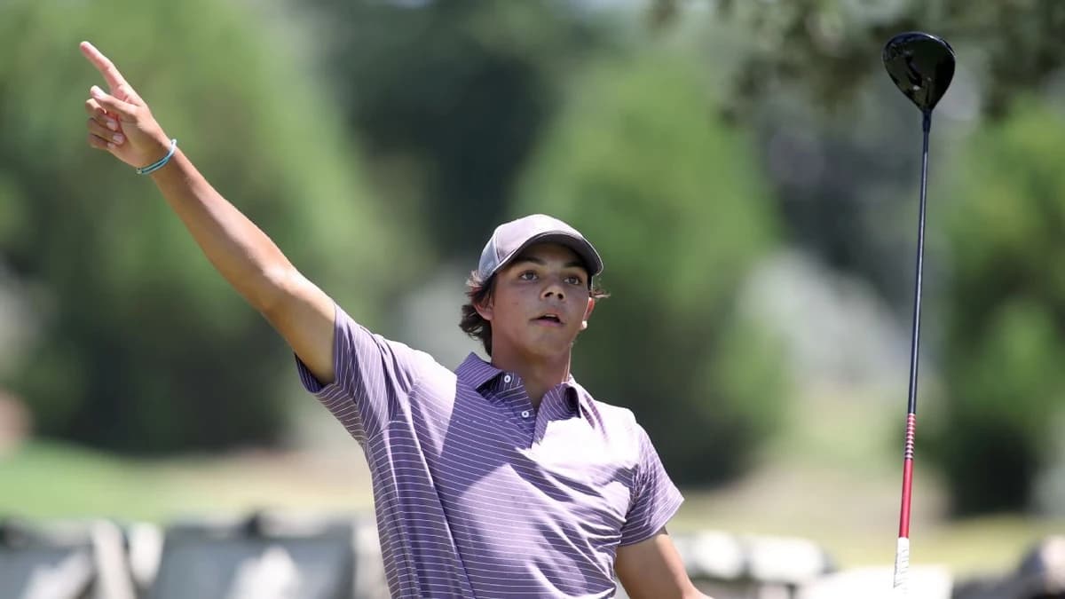 Charlie Woods falls in playoff after camera click