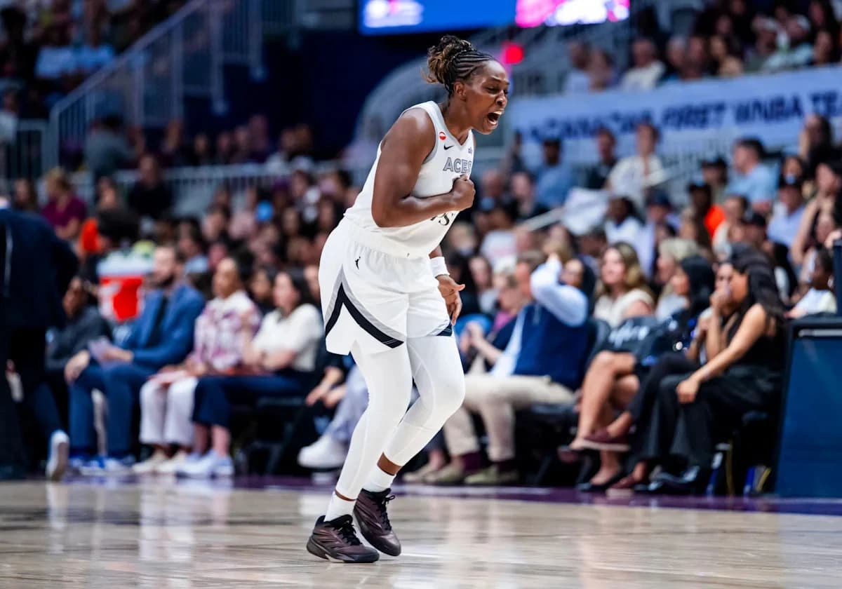 Chelsea Gray forces OT and ends OT with buzzer-beaters as Aces overcome 20-point deficit to beat Fev
