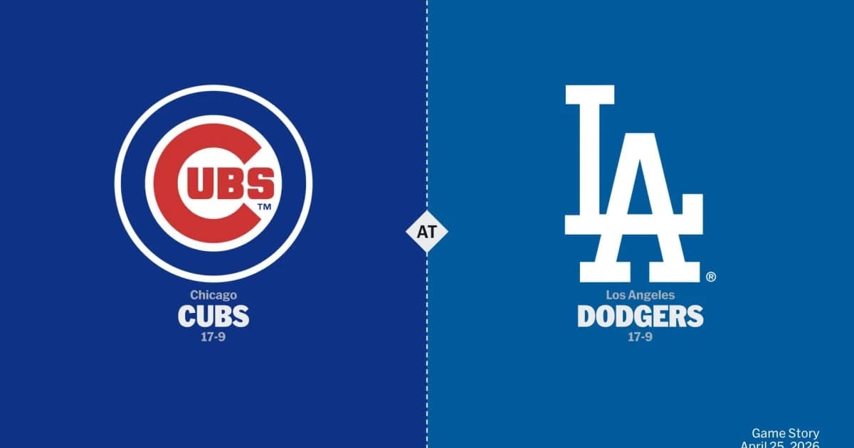 Chicago Cubs at Los Angeles Dodgers Game Story, Scores/Highlights - 04/25/2026