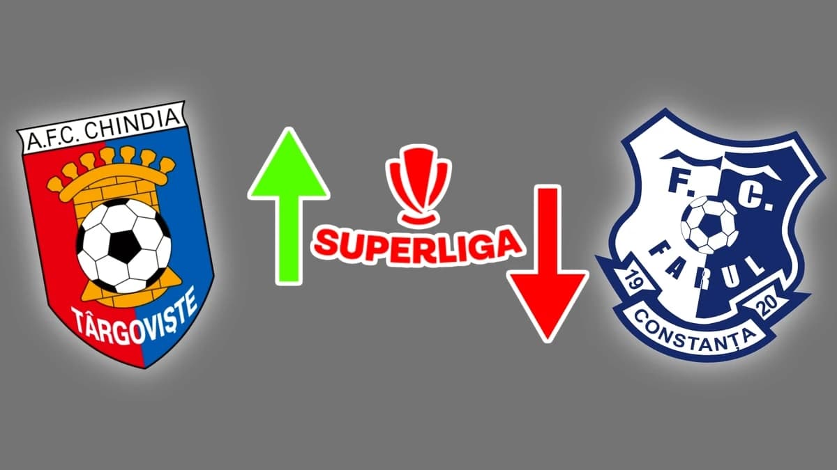 Chindia – Farul, duel tensionat în barajul pentru menținere – promovare în SuperLiga. LIVE TEXT și s