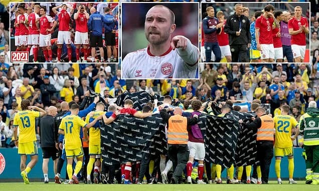 Christian Eriksen collapses on the pitch for Denmark again as well-wishes pour in for playmaker as U