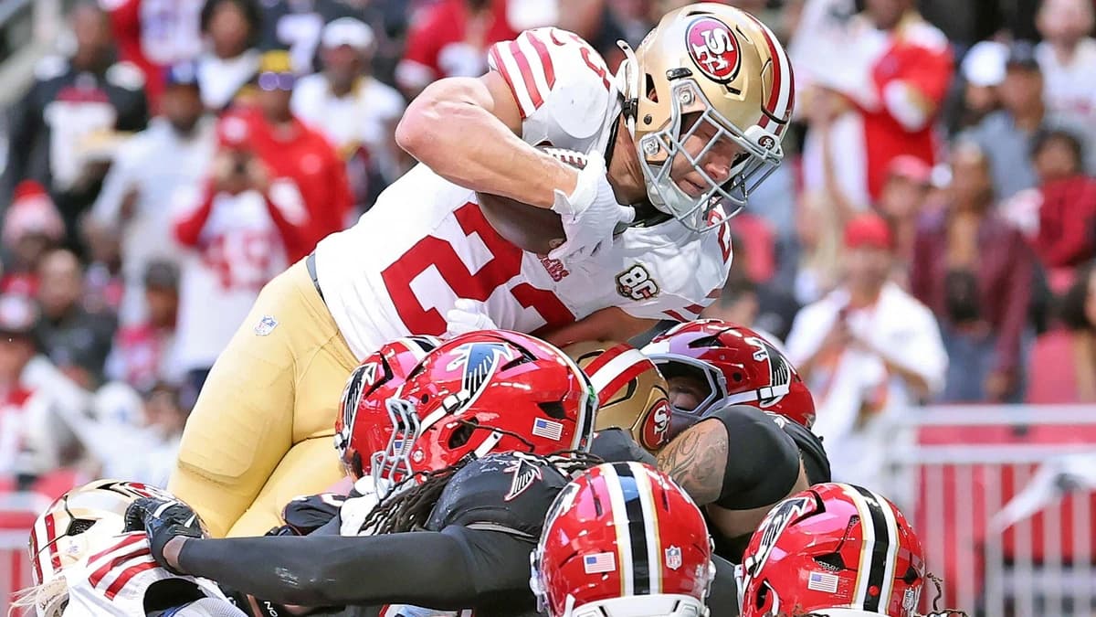 Christian McCaffrey injury: 49ers' RB says leg 'just died' on him during loss to Falcons