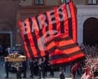 Ciao capitano: Milan mourns Franco Baresi at legendary footballer’s funeral – in pictures