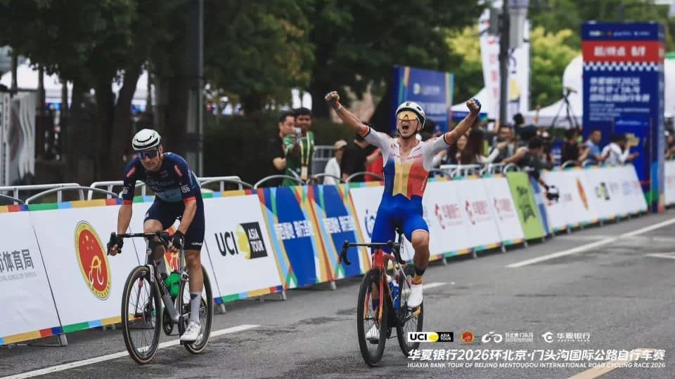 Ciclism: Cristian Răileanu a câştigat prima etapă a Turului Mentougou, din China