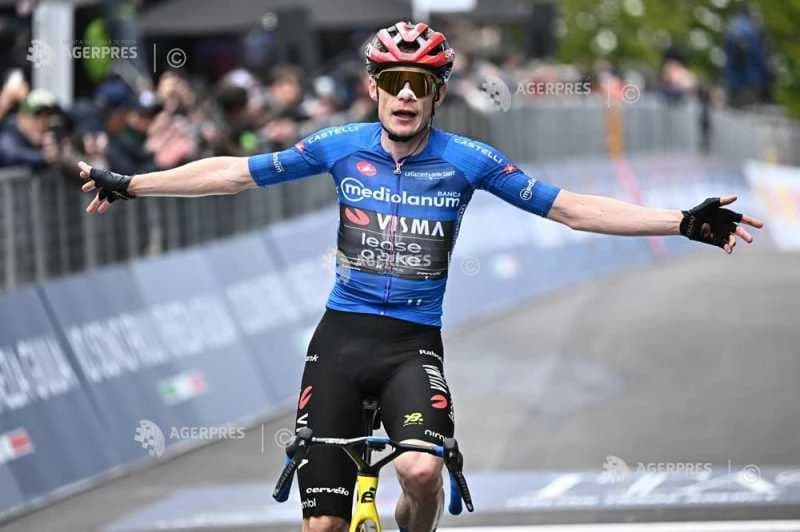 Ciclism: Jonas Vingegaard a câștigat etapa a 9-a a Turului Italiei