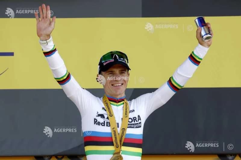 Ciclism: Remco Evenepoel a încheiat victorios în etapa a 16-a a Turului Franței
