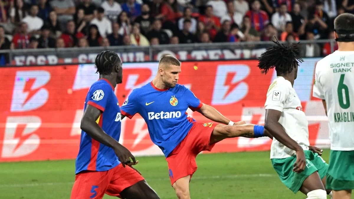 Cine arbitrează meciul decisiv Auda – FCSB din Conference League! E talisman pentru echipele româneş