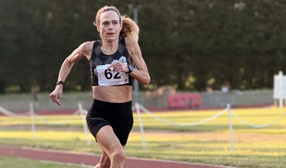 Clare Elms, 62, runs sub-5min for 1500m