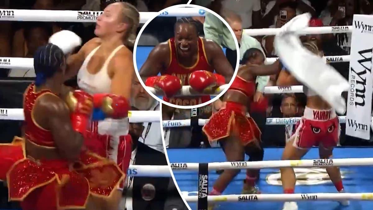 Claressa Shields delivers sixth-round stoppage against Kaye Scott to unify middleweight division