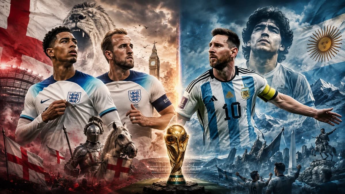 CM 2026 Polemică live Anglia – Argentina, semifinala de azi la Cupa Mondială: „It’s coming home cu B