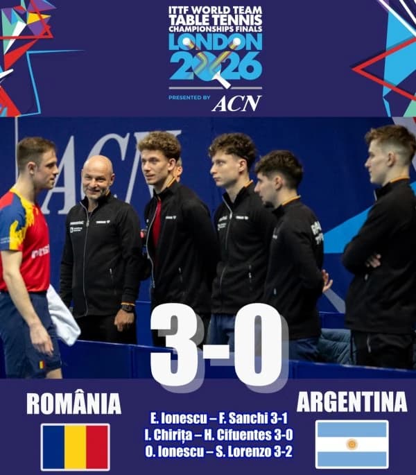CM Tenis de Masă: A doua victorie pentru România