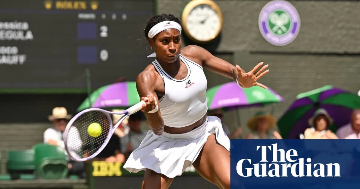 Coco Gauff fights back to sink Jessica Pegula and reach Wimbledon semi-final