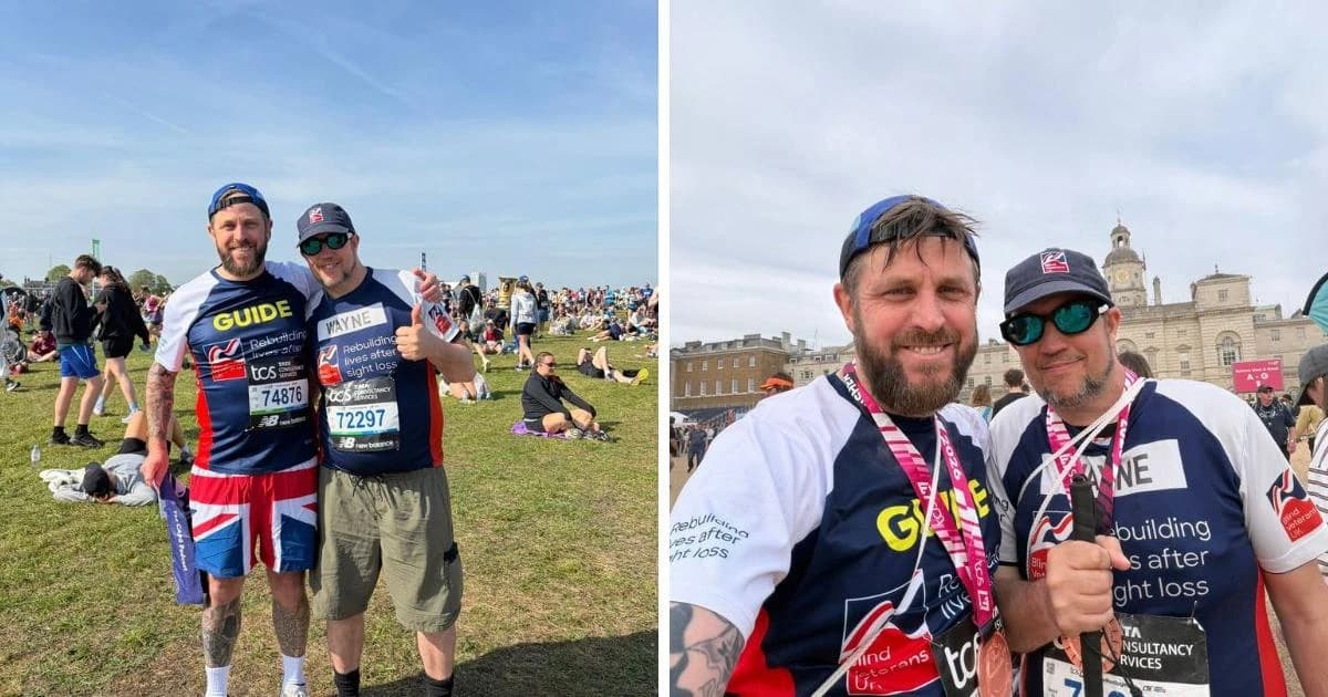 Column: Running the London Marathon as a guide for a blind Bridgwater veteran