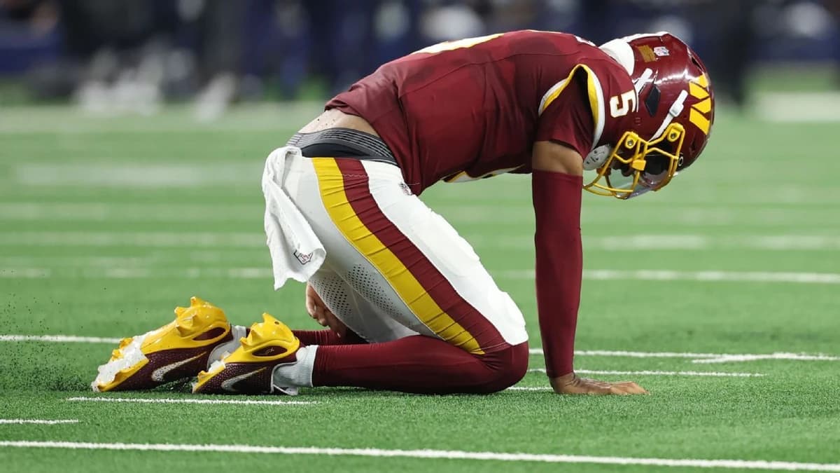 Commanders QB Daniels dislocates elbow, set for more tests