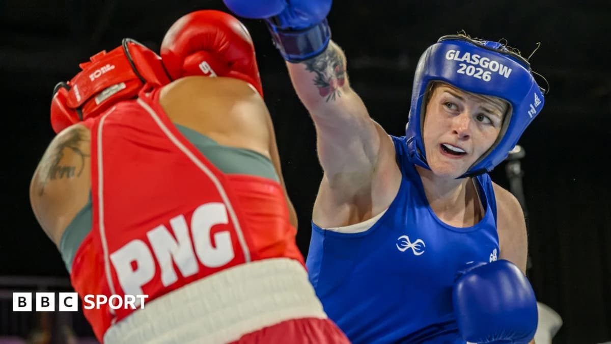 Commonwealth Games 2026: Caitlin Rainey secures Scotland's first boxing medal with knockdown