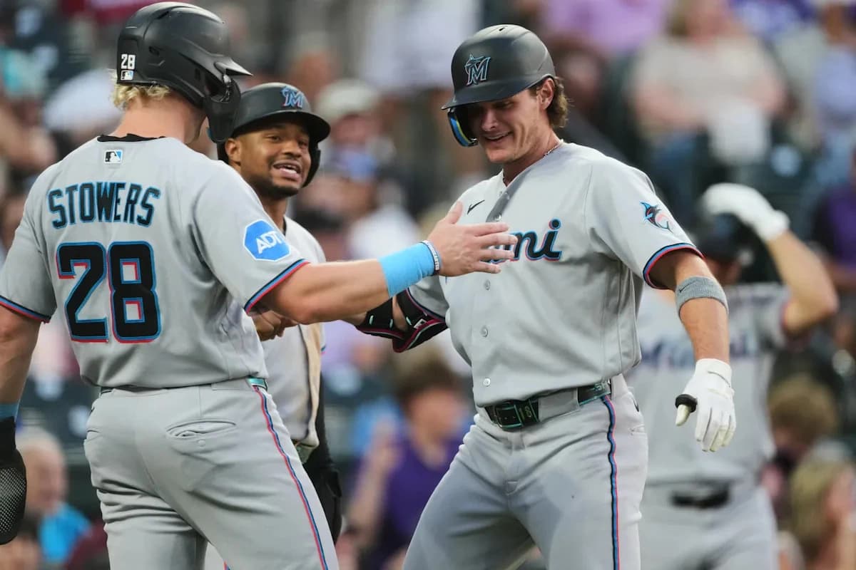 Conine smashes 3-run homer, Alcantara improves to 6-0 in June as Marlins beat Rockies 10-7