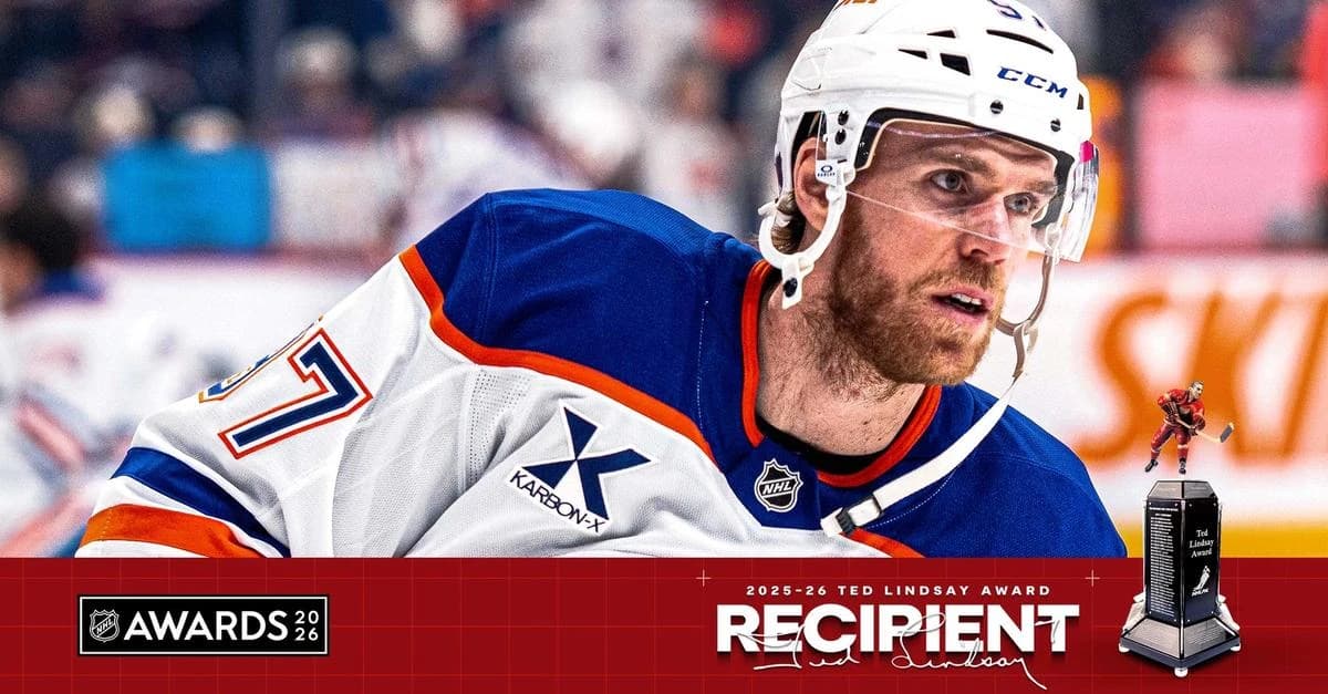 Connor McDavid voted 2025-26 Ted Lindsay Award recipient by NHLPA members