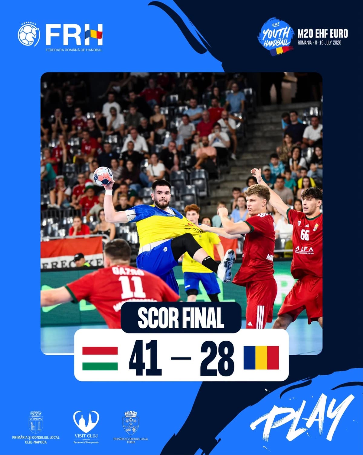 Continuă umilința de la CE de handbal U20: România s-a înclinat și-n fața Ungariei!