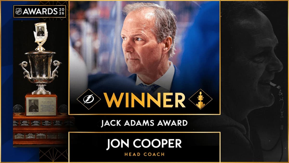 Cooper of Lightning wins Jack Adams Award as top NHL coach