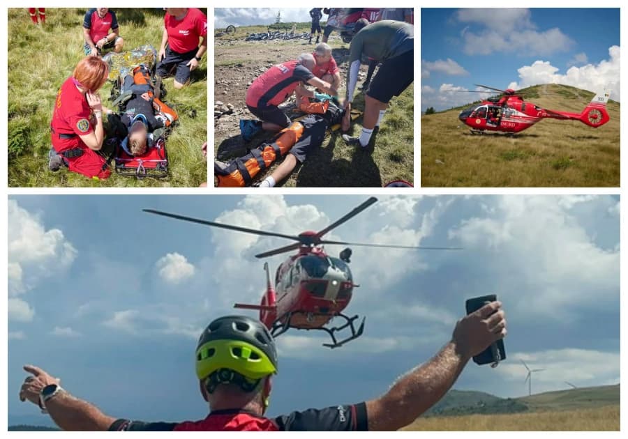 Copil de 12 ani, ranit intr-un accident de ciclism montan langa Varful...