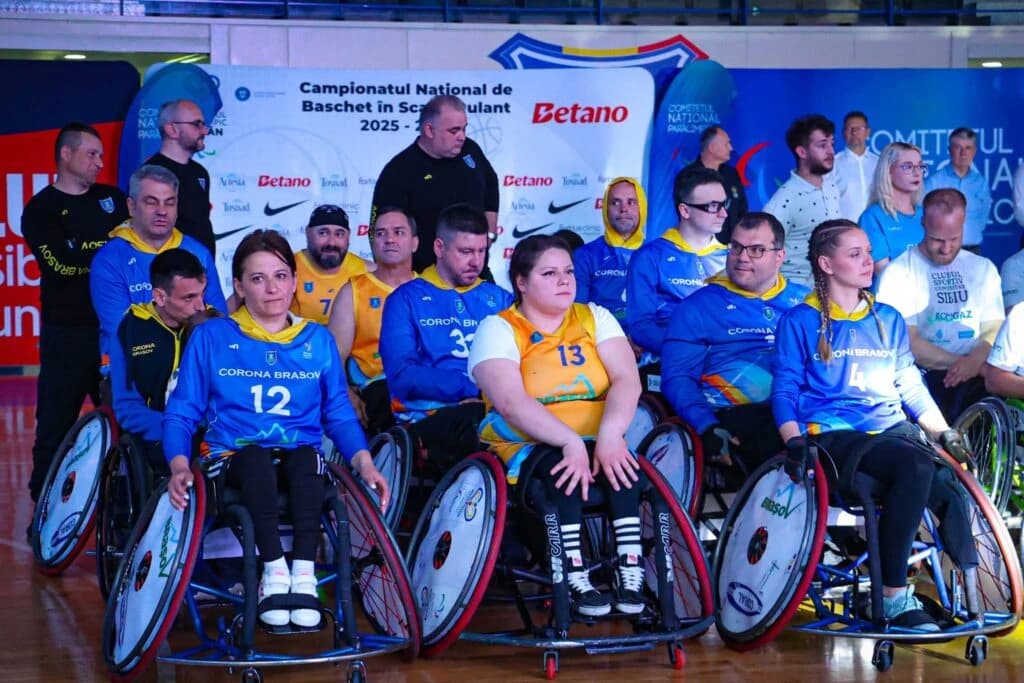 Corona Brașov, pe podium la Final Four-ul de baschet în scaun rulant