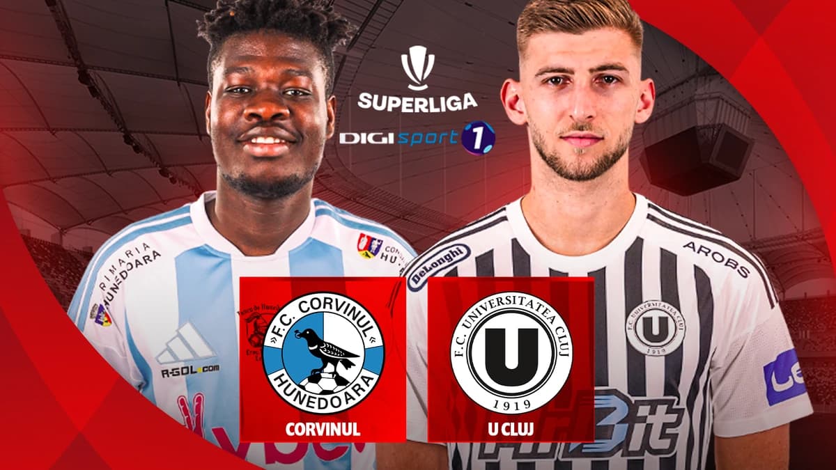 Corvinul - U Cluj Live Video 21:00, Digi Sport 1 | Revedere după 35 de ani