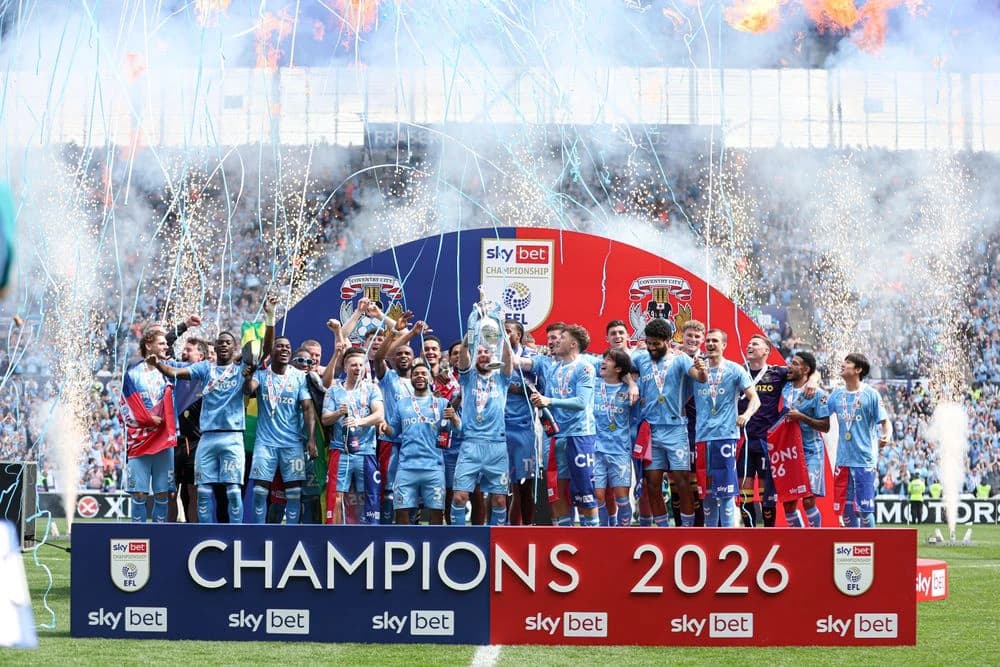 Coventry City lift the Sky Bet Championship title