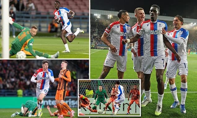 Crystal Palace move step closer to Conference League final after 3-1 win over Shakhtar Donetsk - as