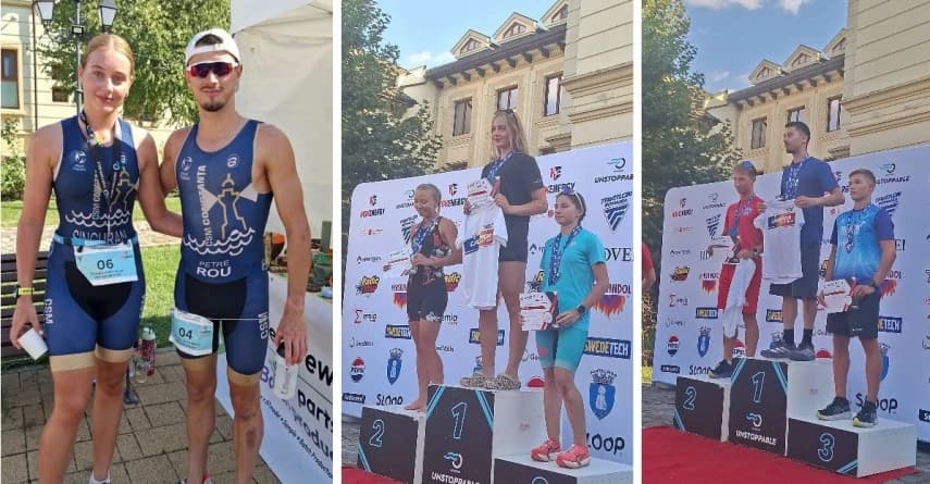CSM Constanța triatlon: Amalia Singuran și Raul Petre, învingători la Naționale pe distanța Olimpică