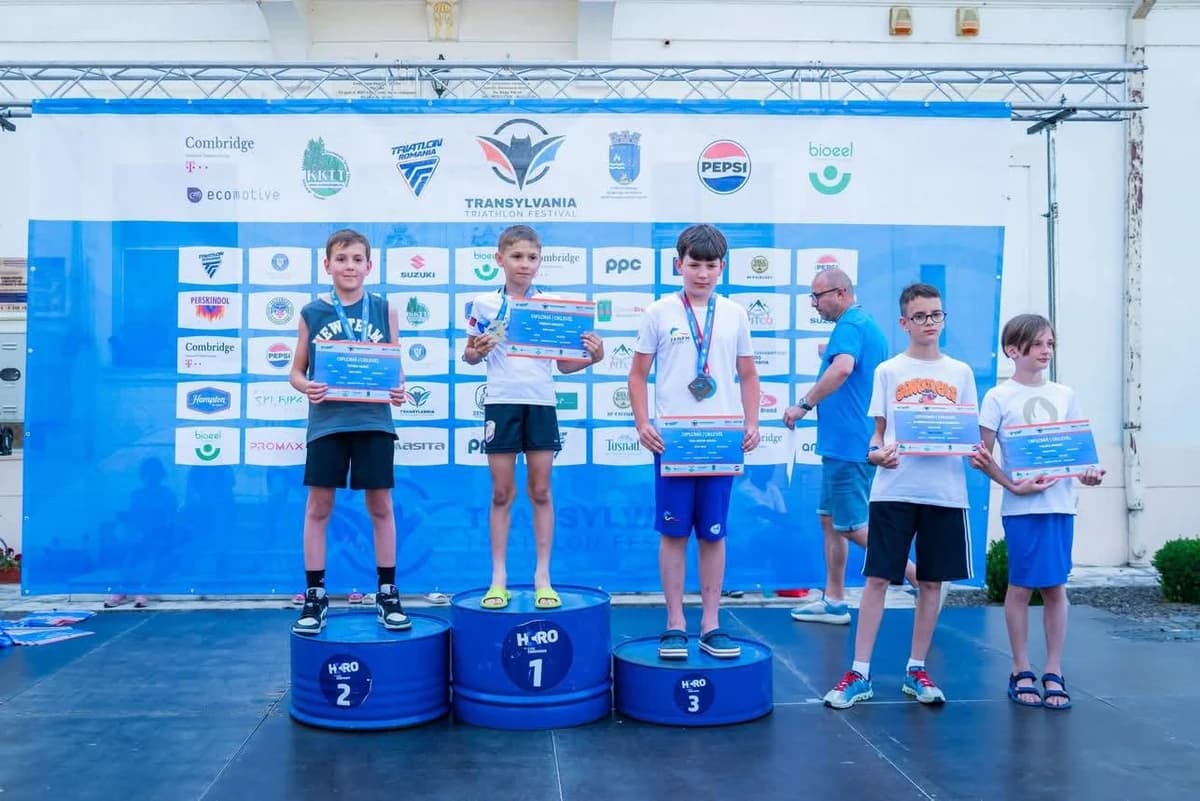 CSM Roman, șase performanțe de top la Campionatul Național de Triatlon. Patru medalii și clasări exc