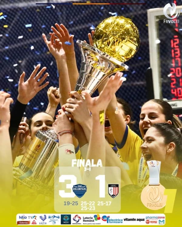 CSO Voluntari, noua campioană la volei feminin