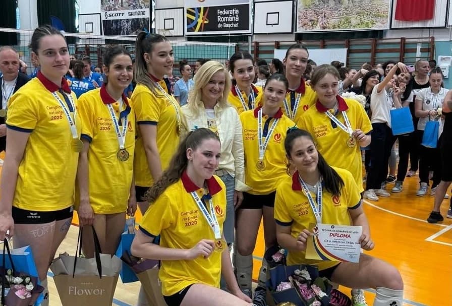 CSU Medicina Târgu Mureş, campioană naţională la volei cadete