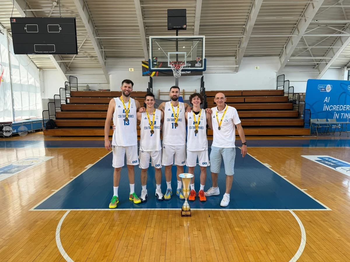 CSU Targu Mureș, campioană națională la Baschet 3x3 masculin!