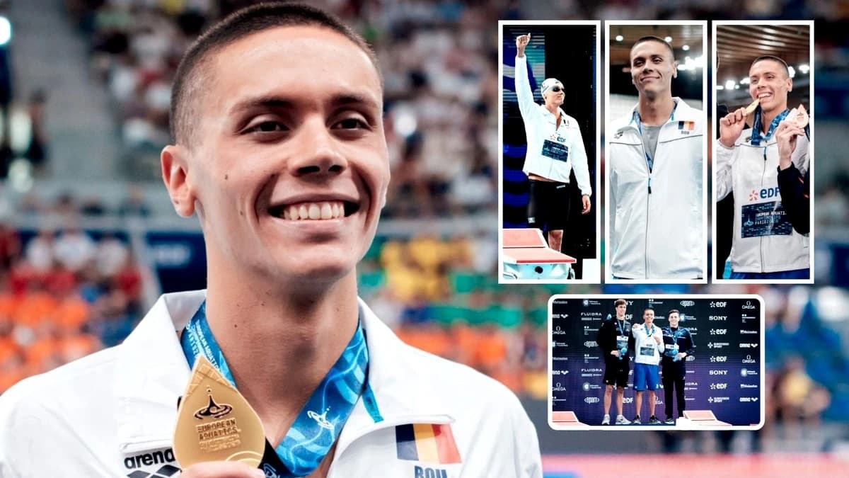Culisele succesului lui David Popovici: a intrat în istoria Campionatelor Europene! Fotoreportaj Fan