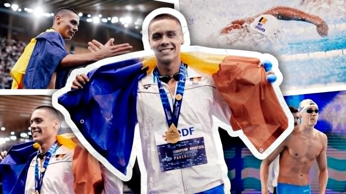 Culisele unei zile de AUR: David Popovici, campion la 100 de metri liber! E prima cursă din istorie