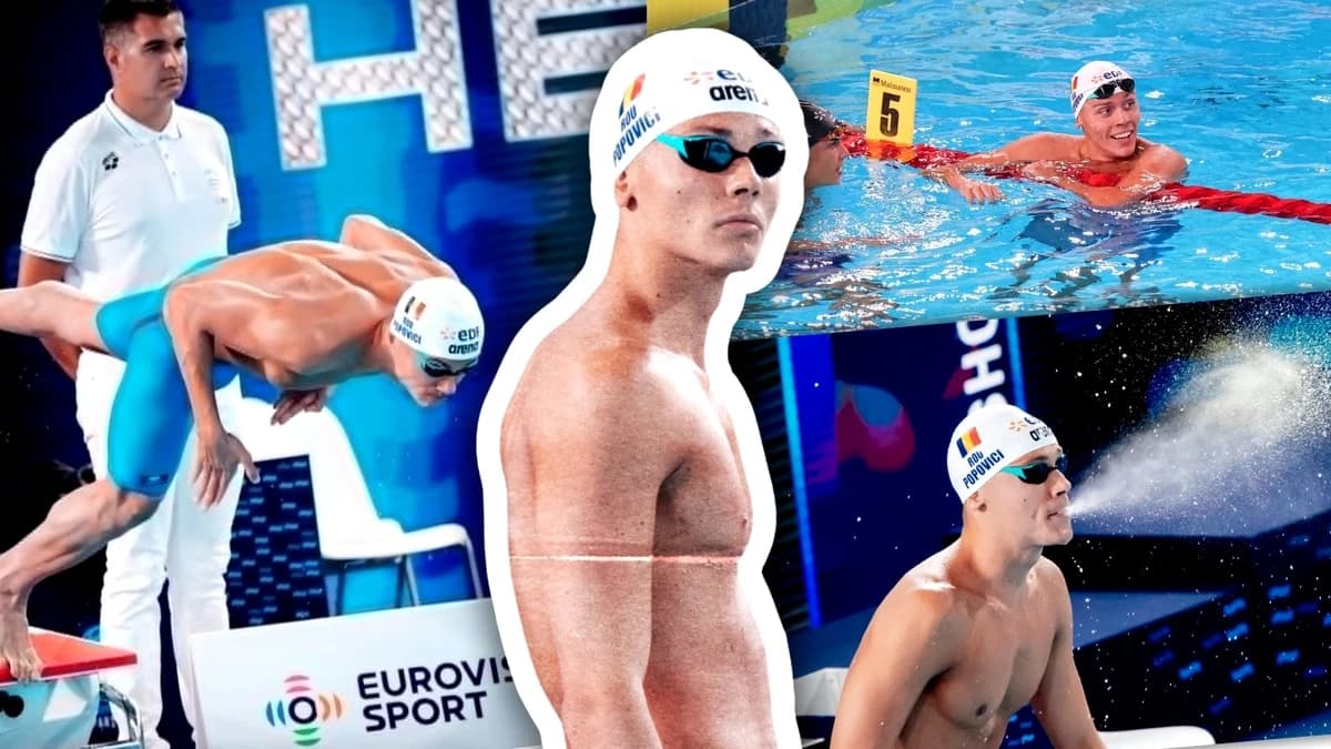 Cum a trăit David Popovici prima zi la Campionatele Europene, cu record şi calificare în finală: „Ap