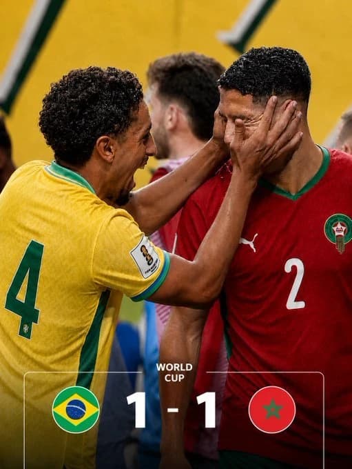 Cupa Mondială 2026: Brazilia a debutat cu o remiză, scor 1-1 cu Maroc. Peste 80.000 de spectatori au
