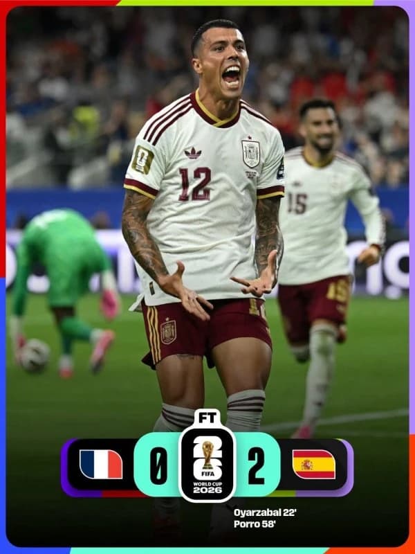 Cupa Mondială: Franța-Spania 0-2